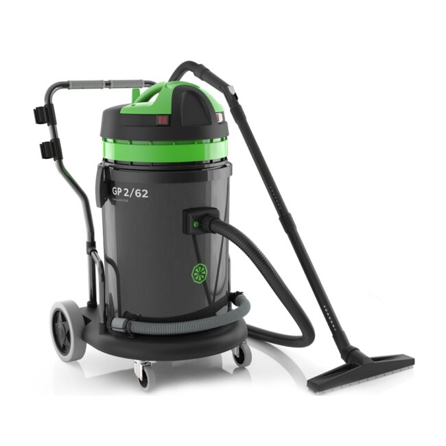 ASPIRATORE PROFESSIONALE POLVERI E LIQUIDI PER GRANDI AMBIENTI GP 2/62